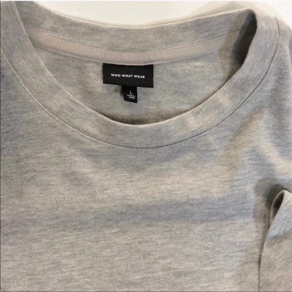 Who What Wear Ruffle Sleeve Sweatshirt - Picture 4 of 4